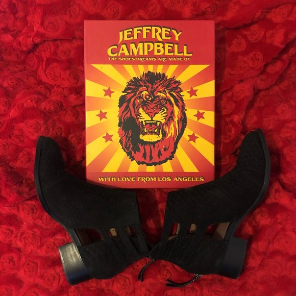 JEFFREY CAMPBELL LEATHER BOOTIES - Picture 1 of 16